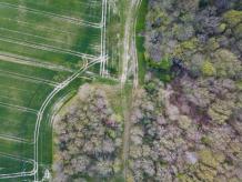 Photo aérienne artistique par drone dans l Indre