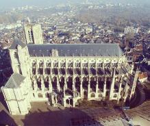 Photo aérienne cathédrale de Bourges