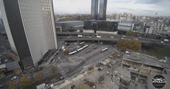 Photo aérienne chantier Bagnolet Seine Saint Denis