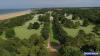 Photo aerienne cimetiere americain de colleville sur mer calvados