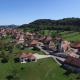 Photo aérienne village de Bourgogne-Franche-Comté