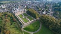 Photo aerienne de chateau en normandie