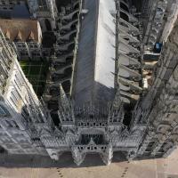 Photo aerienne de la cathedrale de rouen