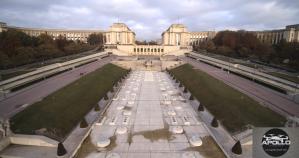 Photo de la place du Trocadéro par photographe professionnel à Paris en drone