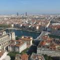 Vue aérienne sur Lyon, photos et vidéos