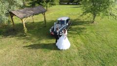 Photo aérienne de mariage en Occitanie