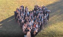 Photo aérienne de mariage par drone