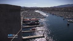 Photo aérienne de Marseille le vieux port