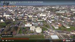 Photo aérienne de rennes photographiée par un drone