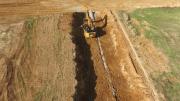 Photo aérienne de suivi chantier par drone a Douains 27