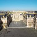 Visite touristique ville Versailles vue aérienne par drone