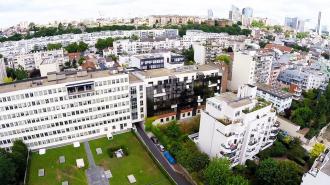 Photo aerienne de ville prise par drone