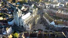 Photo aérienne église de Louviers Eure