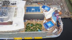 Photo aerienne harmony of the seas navire de croisieres