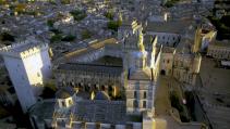 Photo aérienne palais des papes Avignon