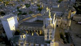 Photo aérienne palais des papes Avignon