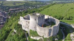 Photo aerienne par drone chateau gaillard 1 les andelys eure normandie