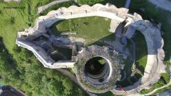 Photo aerienne par drone chateau gaillard 12 les andelys eure normandie