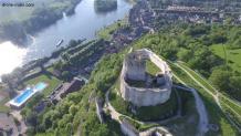 Photo aérienne par drone château gaillard 9