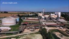 Photo aérienne par drone d un site industriel