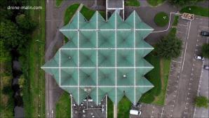 Contrôles de toiture par drone en Bourgogne-Franche-Comté, photo aérienne par drone d une toiture pour expertise