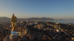 Photo aérienne par drone de Marseille