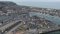 Photo aerienne par drone dieppe normandie