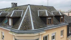 Photo aerienne par drone inspection toiture immeuble a rouen 20250207 162500