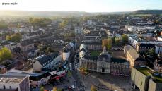 Photo aérienne par drone mairie de Louviers Eure