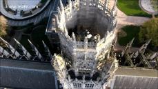 Photo aérienne par drone pour inspection technique monument historique