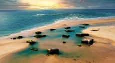 Photo aerienne par pilote drone bordeaux plage nord du ferret