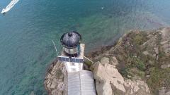 Photo aérienne phare breton en Bretagne