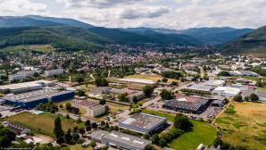 Photo aerienne pilote de drone sur mulhouse haut rhin