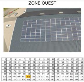 Photo aérienne pour rapport de thermographie panneaux solaire