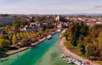 Photo Annecy en vue aérienne par drone