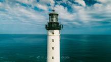 Photo d un phare prise par drone en Nouvelle Aquitaine