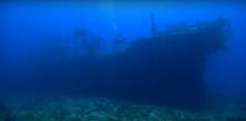 Photo d une épave en plongée sous marine
