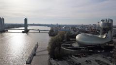 Photo de Bordeaux et la garonne en vue aérienne par drone