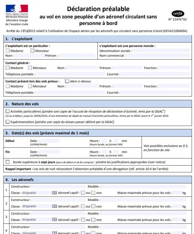 Déclaration de vol préalable en préfecture