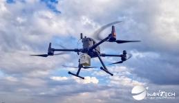 Photo drone équipé d un capteur lidar