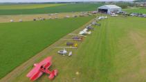Photo événement aviation vue du ciel par drone