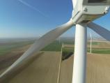 Photo inspection aérienne par drone d une éolienne