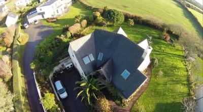 Photo maison en vue aerienne