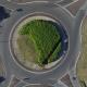 Photo observation d un giratoire par drone pour btp