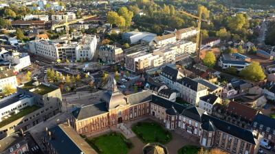 Photo par drone chantiers sur Louviers