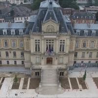 Photo par drone de la mairie evreux