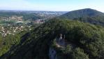 Photo par drone de la roche de valmy besancon