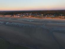 Photo par drone plage de Picardie