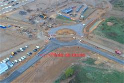 Photo pilote de drone sur chantier