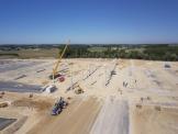 Photo pilote drone suivi chantier btp